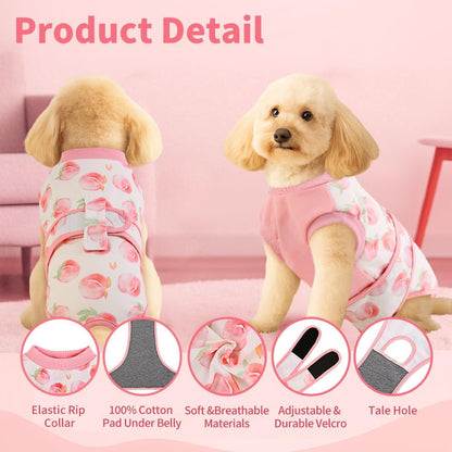 Surgery Recovery Suit for Female Male Dog, Soft Onesie After Spay Neuter, S