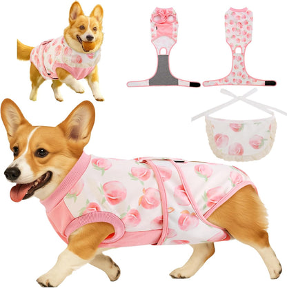Surgery Recovery Suit for Female Male Dog, Soft Onesie After Spay Neuter, S