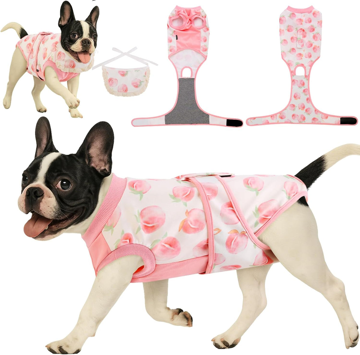 Surgery Recovery Suit for Female Male Dog, Soft Onesie After Spay Neuter, S