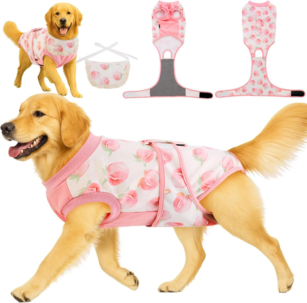 Surgery Recovery Suit for Female Male Dog, Soft Onesie After Spay Neuter, S