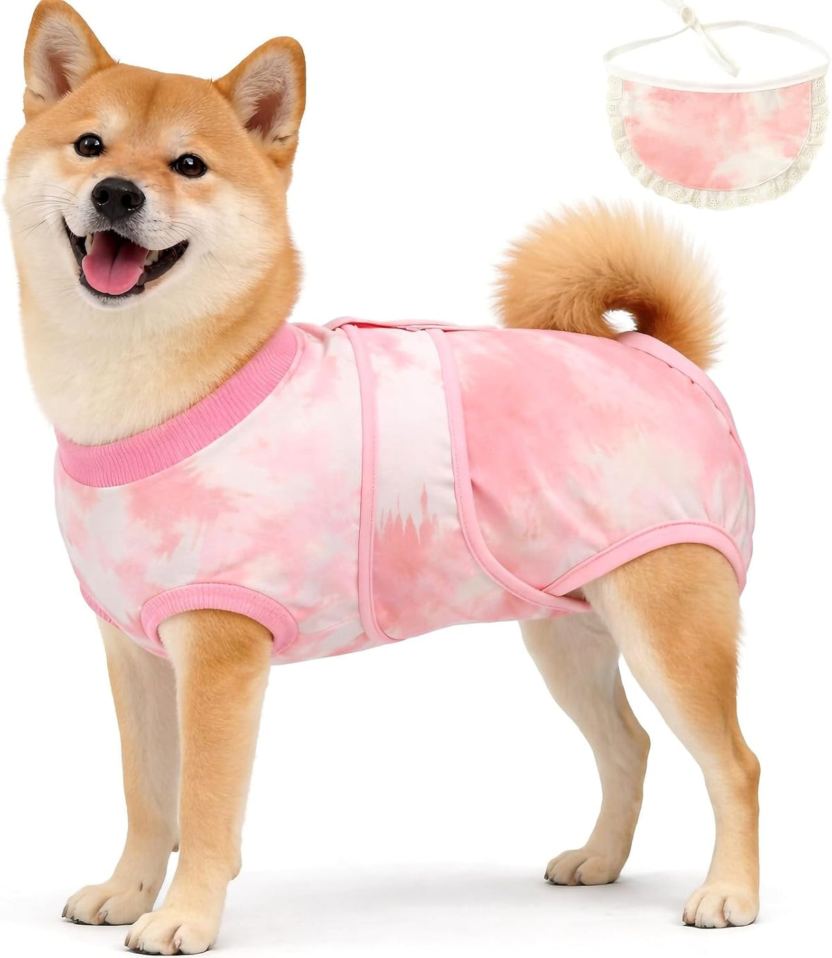 Surgery Recovery Suit for Female Male Dog, Soft Onesie After Spay Neuter, S