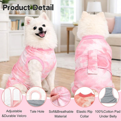 Surgery Recovery Suit for Female Male Dog, Soft Onesie After Spay Neuter, S