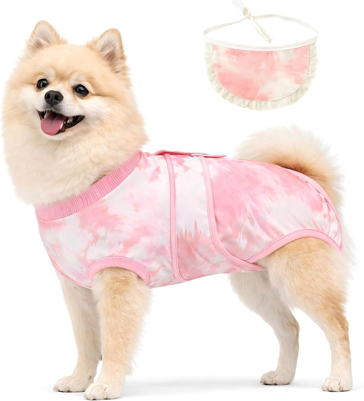 Surgery Recovery Suit for Female Male Dog, Soft Onesie After Spay Neuter, S