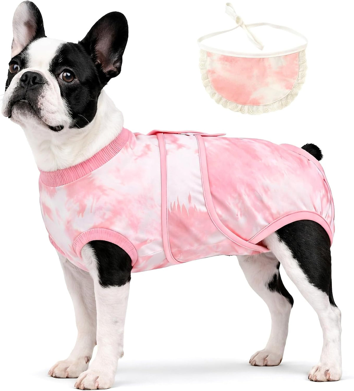 Surgery Recovery Suit for Female Male Dog, Soft Onesie After Spay Neuter, S