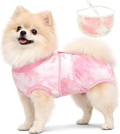 Surgery Recovery Suit for Female Male Dog, Soft Onesie After Spay Neuter, S