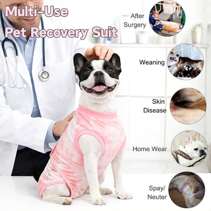 Surgery Recovery Suit for Female Male Dog, Soft Onesie After Spay Neuter, S