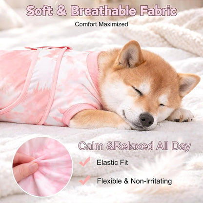 Surgery Recovery Suit for Female Male Dog, Soft Onesie After Spay Neuter, S