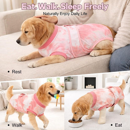 Surgery Recovery Suit for Female Male Dog, Soft Onesie After Spay Neuter, S