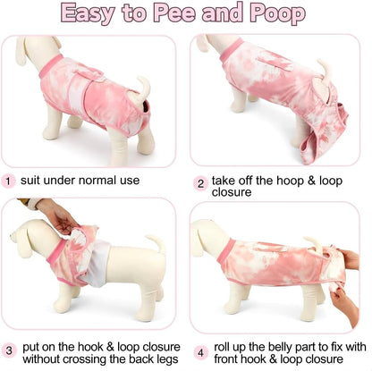 Surgery Recovery Suit for Female Male Dog, Soft Onesie After Spay Neuter, S