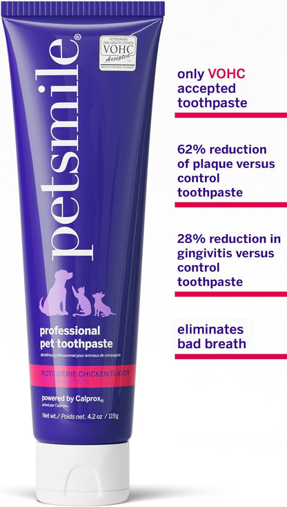 Pet Teeth Brushing Kit, Toothpaste + Brush, London Broil 2.5 Oz