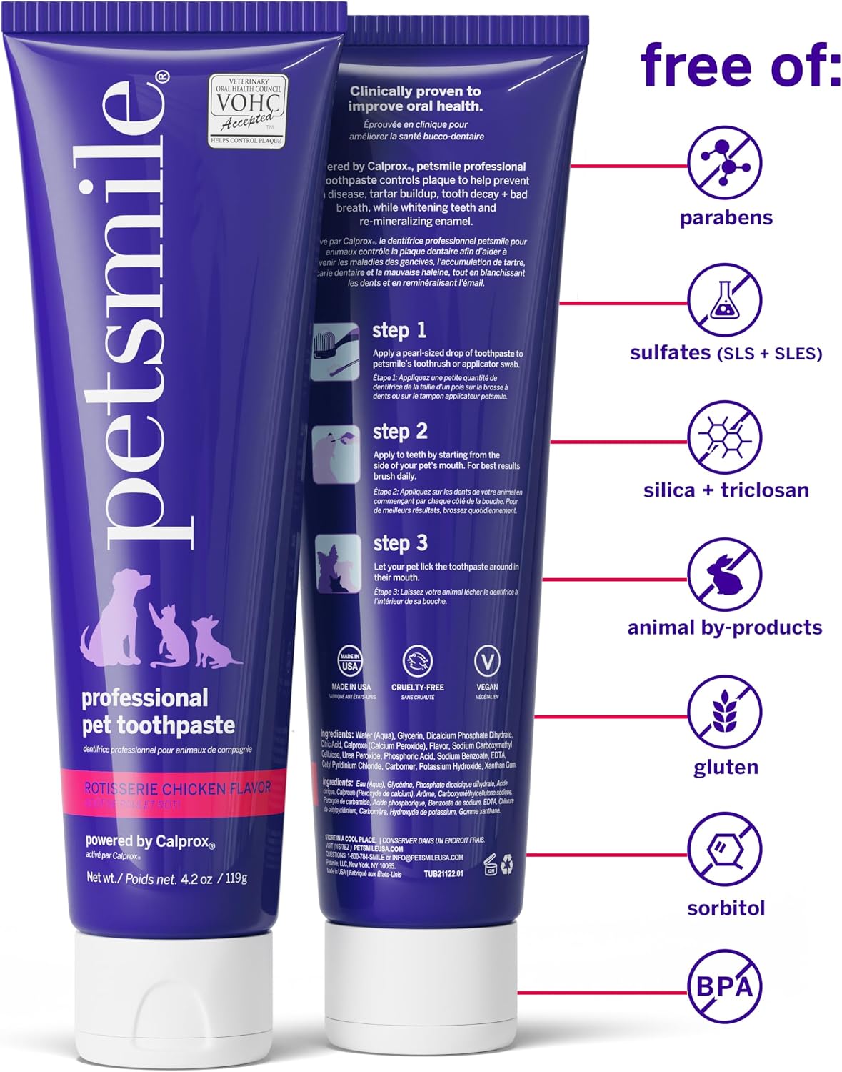 Pet Teeth Brushing Kit, Toothpaste + Brush, London Broil 2.5 Oz