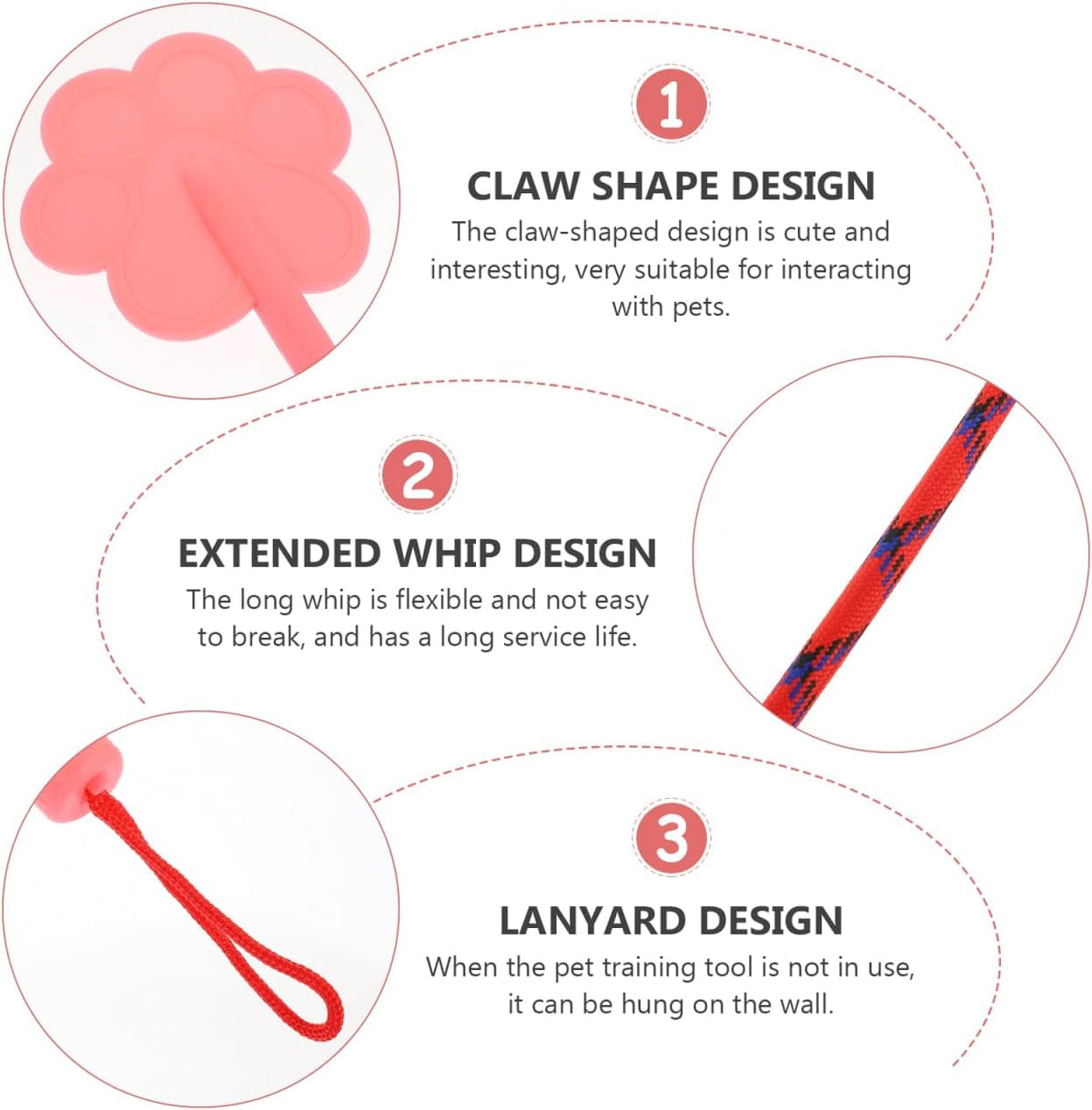 Dog Training Paw Shape Training Stick Tool for Puppy Exercise Flexible Pet for Obedience Bad Behavior Correction Interactive Indoor Outdoor Play 2 pcs