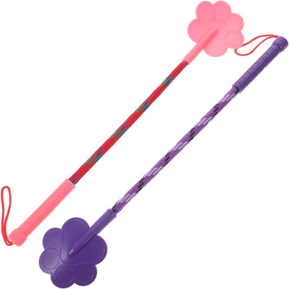 Dog Training Paw Shape Training Stick Tool for Puppy Exercise Flexible Pet for Obedience Bad Behavior Correction Interactive Indoor Outdoor Play 2 pcs
