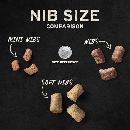 Freeze Dried Dog Food, Beef Mini Nibs, 14 oz Bag