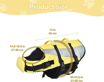 Dog Life Jacket，Dog Life Vest,Reflective Safety Vest