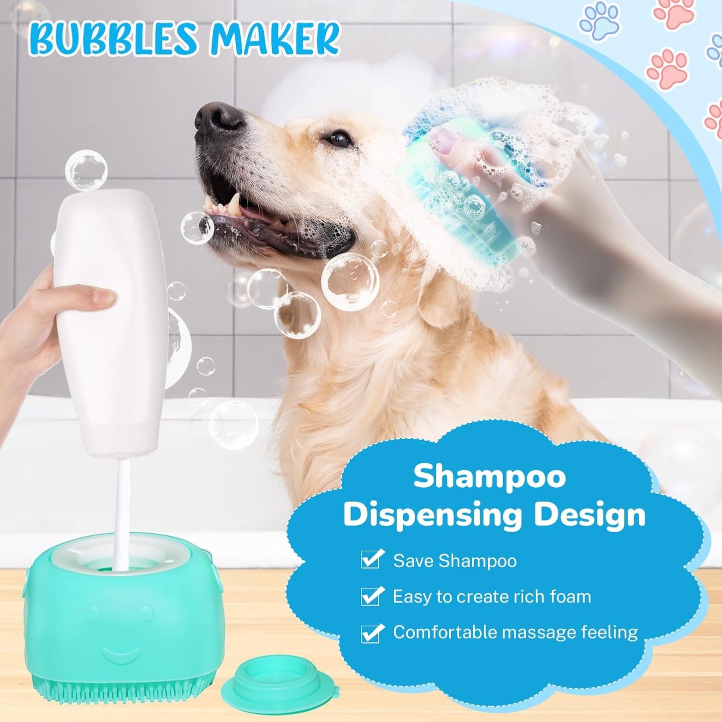 Dog Brush & Grooming Kit – 9-Piece Pet Brush & Deshedding Set for Shedding, Bathing, Trimming & Nail Care | Grooming Tools for Dogs & Cats, Includes Comb, Nail Clipper, Scissors, Slicker Brush (Gray)