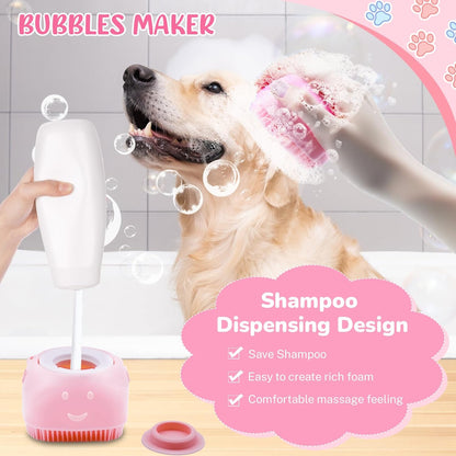 Dog Brush & Grooming Kit – 9-Piece Pet Brush & Deshedding Set for Shedding, Bathing, Trimming & Nail Care | Grooming Tools for Dogs & Cats, Includes Comb, Nail Clipper, Scissors, Slicker Brush (Gray)
