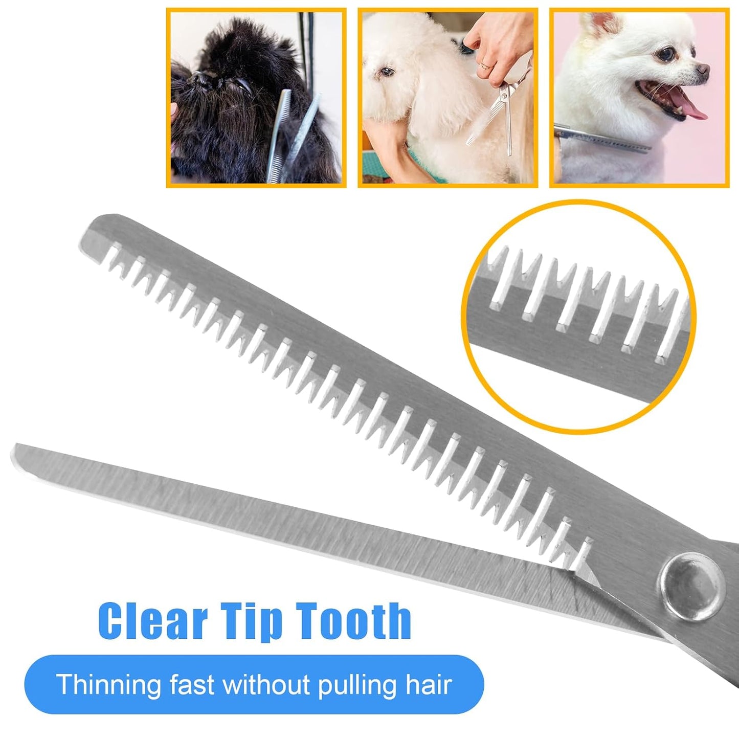 Dog Brush & Grooming Kit – 9-Piece Pet Brush & Deshedding Set for Shedding, Bathing, Trimming & Nail Care | Grooming Tools for Dogs & Cats, Includes Comb, Nail Clipper, Scissors, Slicker Brush (Gray)