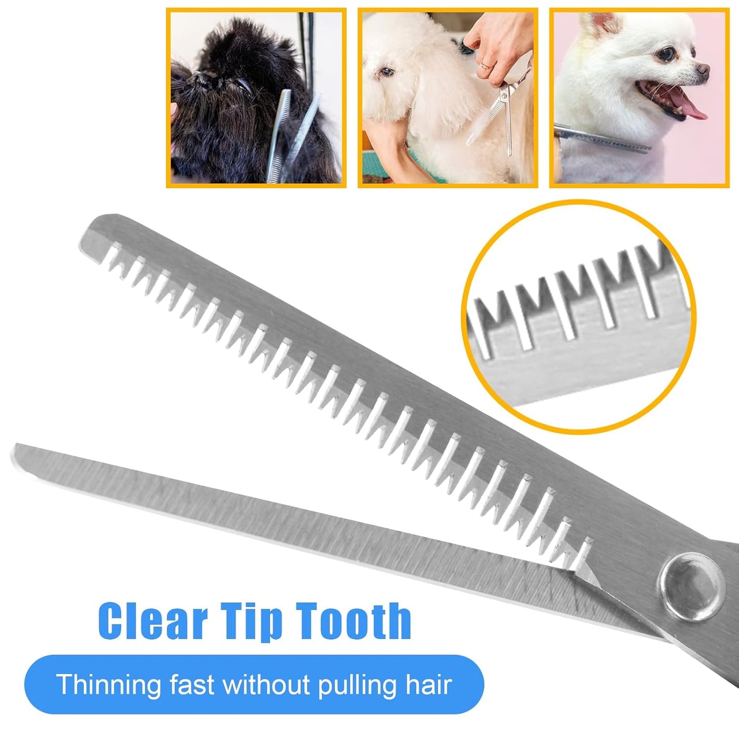 Dog Brush & Grooming Kit – 9-Piece Pet Brush & Deshedding Set for Shedding, Bathing, Trimming & Nail Care | Grooming Tools for Dogs & Cats, Includes Comb, Nail Clipper, Scissors, Slicker Brush (Gray)