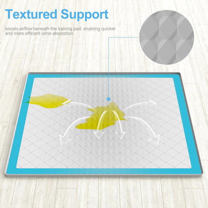 Pee Pad Holder for Dogs,Silicone Dog Puppy Pad Holder, 24 x 24 No Spill Raised Lip High Edge,Portable, Leak-Proof Mat Holder for Dog Training Pads,Square Potty Trays for Home Floor Protection