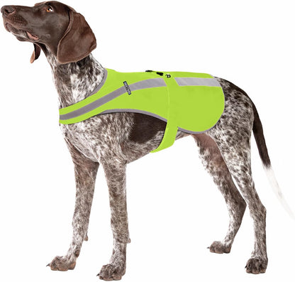 Reflective Dog Vest for Medium Large Breeds, High Visibility Dog Safety Vest with Removable Bell Keep Safe from Hunting, Training & Cars Accidents