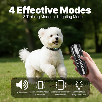 Lightest No Shock Dog Training Collar with 2000ft Remote,Tiniest Vibrating Dog Collar,Vibration Collar for Small Dogs 5-15lbs & Medium Large Dogs, Safe Lock, Beep, Vibrate, No Prongs, Waterproof,Pink