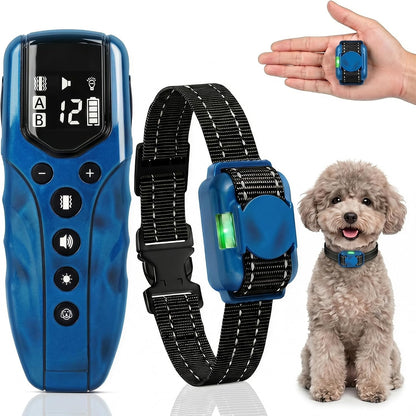 Lightest No Shock Dog Training Collar with 2000ft Remote,Tiniest Vibrating Dog Collar,Vibration Collar for Small Dogs 5-15lbs & Medium Large Dogs, Safe Lock, Beep, Vibrate, No Prongs, Waterproof,Pink