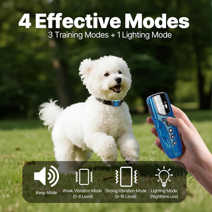 Lightest No Shock Dog Training Collar with 2000ft Remote,Tiniest Vibrating Dog Collar,Vibration Collar for Small Dogs 5-15lbs & Medium Large Dogs, Safe Lock, Beep, Vibrate, No Prongs, Waterproof,Pink
