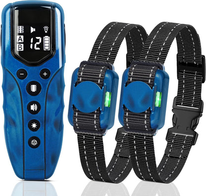 Lightest No Shock Dog Training Collar with 2000ft Remote,Tiniest Vibrating Dog Collar,Vibration Collar for Small Dogs 5-15lbs & Medium Large Dogs, Safe Lock, Beep, Vibrate, No Prongs, Waterproof,Pink