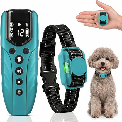 Lightest No Shock Dog Training Collar with 2000ft Remote,Tiniest Vibrating Dog Collar,Vibration Collar for Small Dogs 5-15lbs & Medium Large Dogs, Safe Lock, Beep, Vibrate, No Prongs, Waterproof,Pink