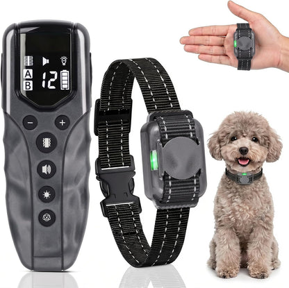 Lightest No Shock Dog Training Collar with 2000ft Remote,Tiniest Vibrating Dog Collar,Vibration Collar for Small Dogs 5-15lbs & Medium Large Dogs, Safe Lock, Beep, Vibrate, No Prongs, Waterproof,Pink