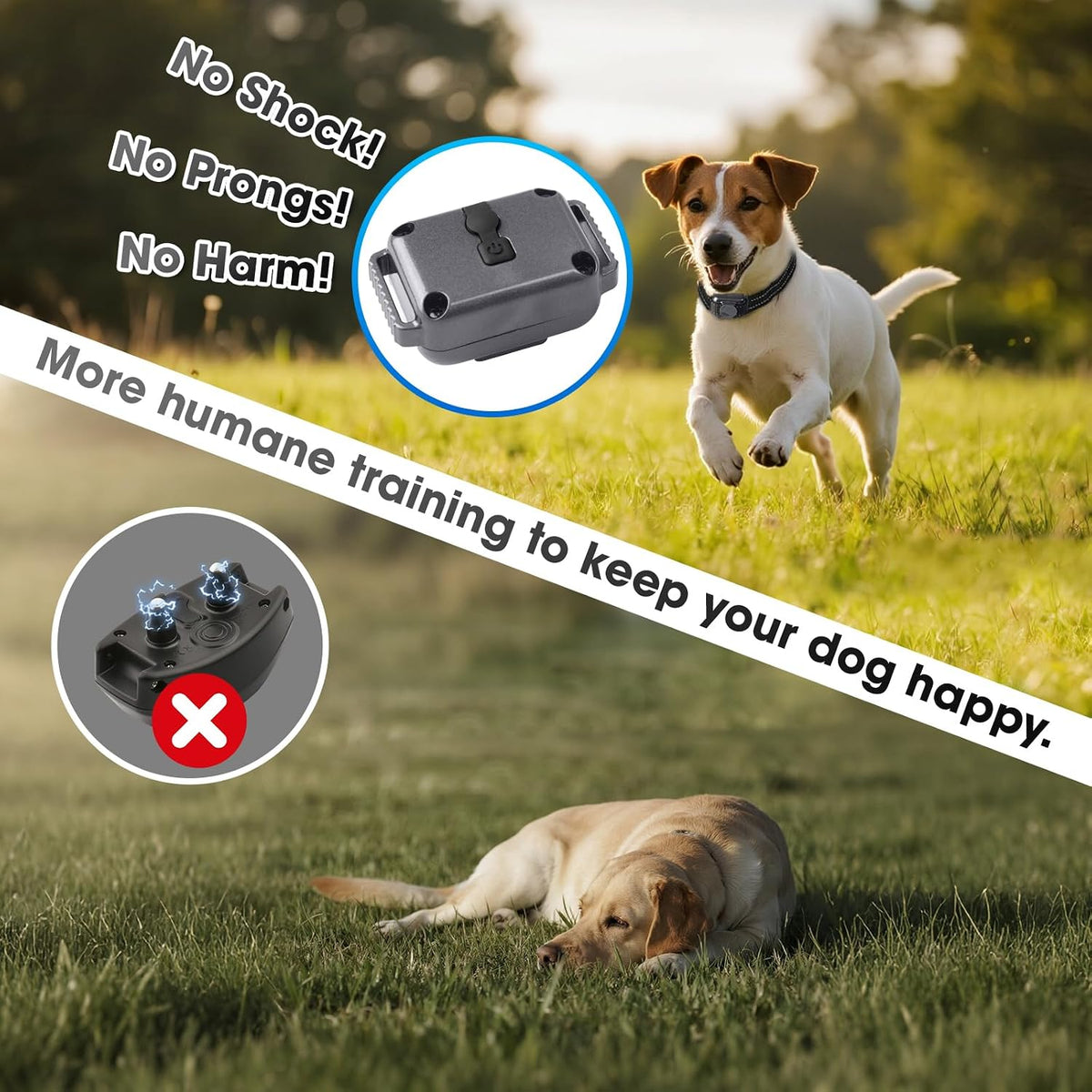 Lightest No Shock Dog Training Collar with 2000ft Remote,Tiniest Vibrating Dog Collar,Vibration Collar for Small Dogs 5-15lbs & Medium Large Dogs, Safe Lock, Beep, Vibrate, No Prongs, Waterproof,Pink