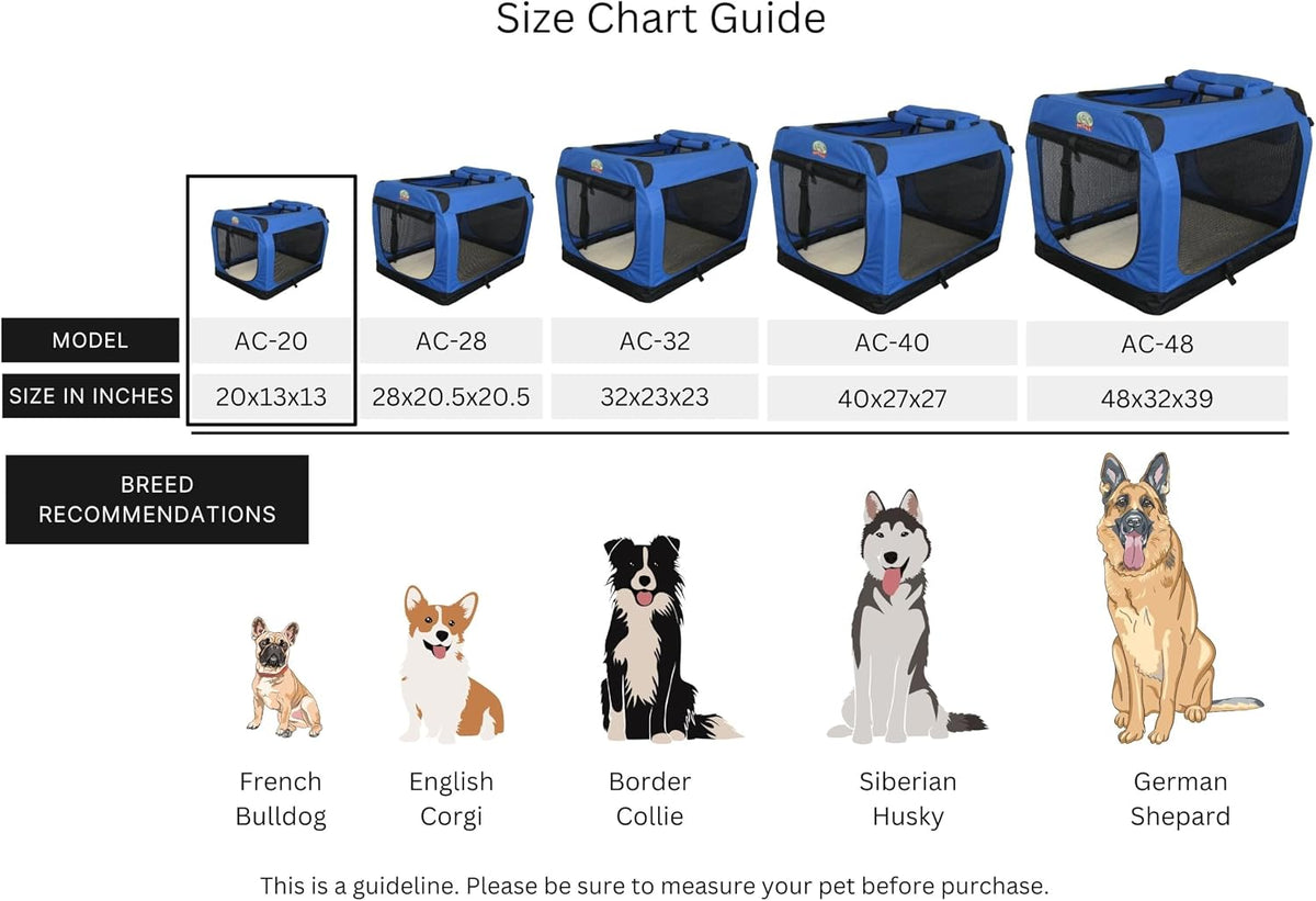 32" Soft Collapsible Dog Crate, Portable Pet Carrier, Thick Padded Pet Travel Crate for Indoor & Outdoor, Foldable Kennel Cage with Durable Mesh Windows, Brown
