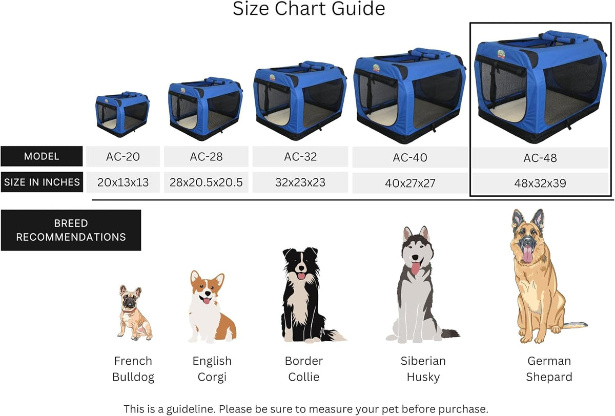 32" Soft Collapsible Dog Crate, Portable Pet Carrier, Thick Padded Pet Travel Crate for Indoor & Outdoor, Foldable Kennel Cage with Durable Mesh Windows, Brown