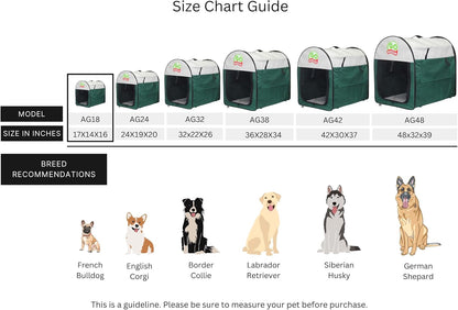32" Soft Collapsible Dog Crate, Portable Pet Carrier, Thick Padded Pet Travel Crate for Indoor & Outdoor, Foldable Kennel Cage with Durable Mesh Windows, Brown