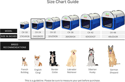 32" Soft Collapsible Dog Crate, Portable Pet Carrier, Thick Padded Pet Travel Crate for Indoor & Outdoor, Foldable Kennel Cage with Durable Mesh Windows, Brown