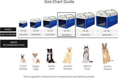 32" Soft Collapsible Dog Crate, Portable Pet Carrier, Thick Padded Pet Travel Crate for Indoor & Outdoor, Foldable Kennel Cage with Durable Mesh Windows, Brown