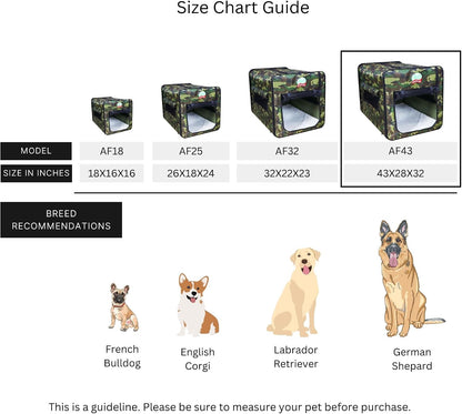 32" Soft Collapsible Dog Crate, Portable Pet Carrier, Thick Padded Pet Travel Crate for Indoor & Outdoor, Foldable Kennel Cage with Durable Mesh Windows, Brown