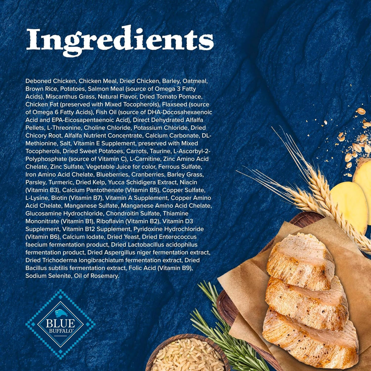 Blue Buffalo Wilderness Chicken & Wholesome Grains Senior Dog Food, 4.5 lb