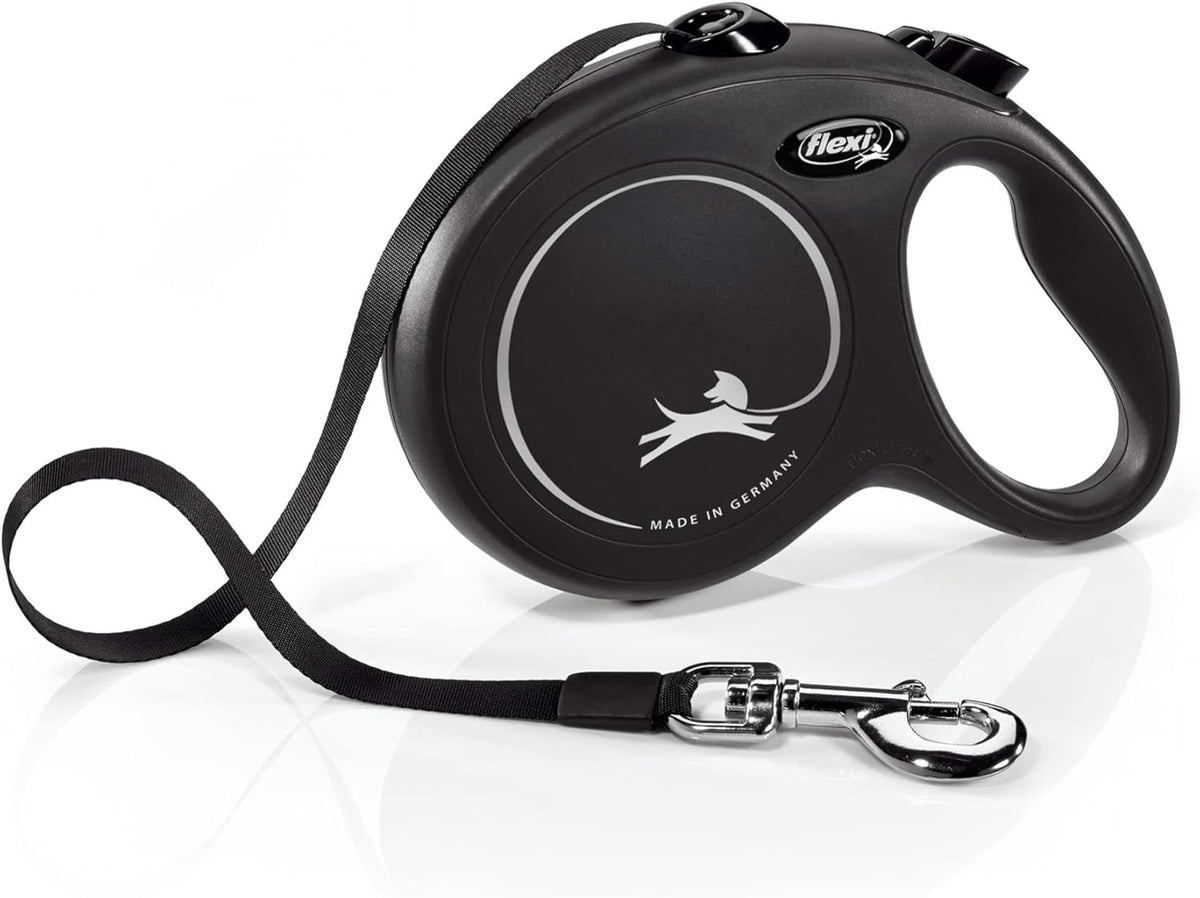 ® Classic Tape Retractable Dog Leash, Large, 26 ft - Black