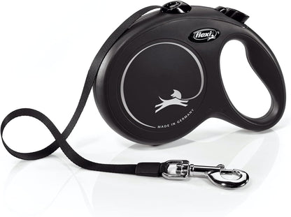 ® Classic Tape Retractable Dog Leash, Large, 26 ft - Black