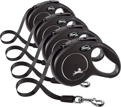 ® Classic Tape Retractable Dog Leash, Large, 26 ft - Black