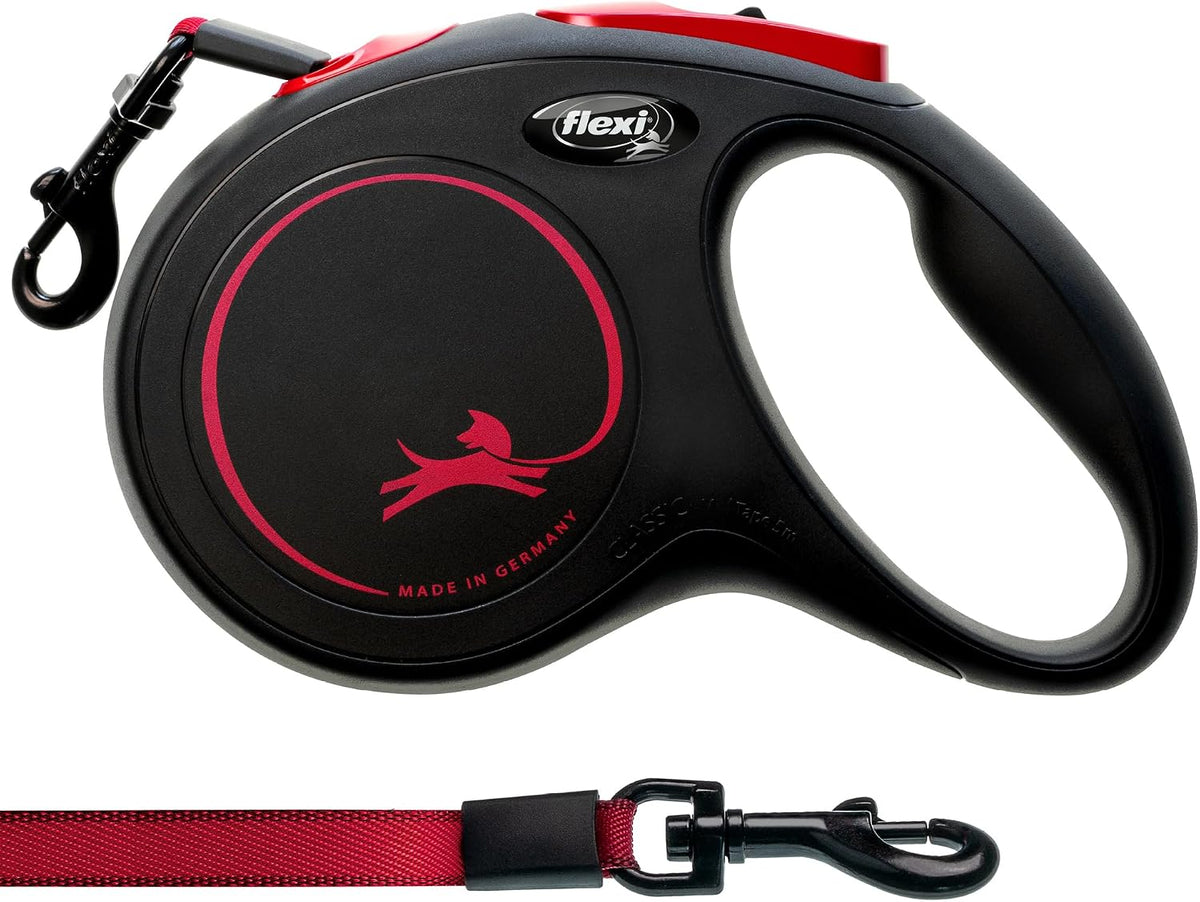 ® Classic Tape Retractable Dog Leash, Large, 26 ft - Black