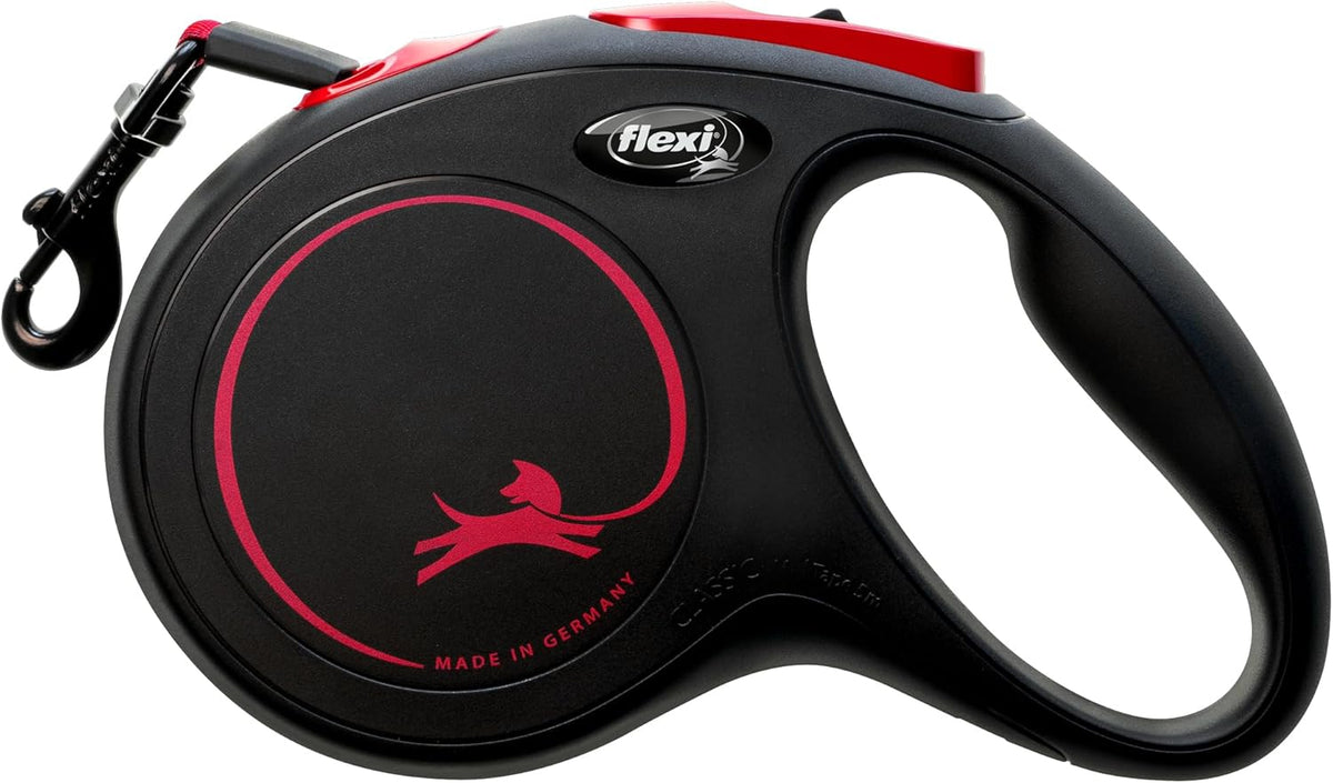 ® Classic Tape Retractable Dog Leash, Large, 26 ft - Black