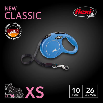 ® Classic Tape Retractable Dog Leash, Large, 26 ft - Black