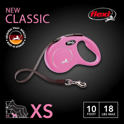 ® Classic Tape Retractable Dog Leash, Large, 26 ft - Black