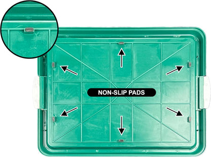 Dog Pee Pad Holder Tray, Puppy Potty Training, 22.5"x16.5", PP Plastic, Snap Lock, 4 Colors (Pink)