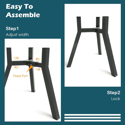 Adjustable Dog Bowl Stand, Tall Elevated Feeder for 7-10.6" Bowls, Metal Single Raised Holder, 11" Tall (Bowl Not Included)