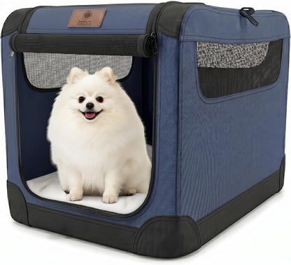AKC Soft-Sided Dog Travel Crate, Folding Portable Kennel, Small
