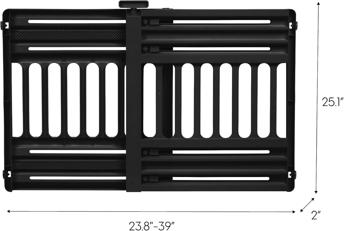 Pet Gate, Adjustable Width, Gray